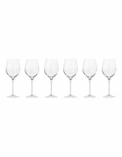 Krosno Harmony 6 Piece 370ml Wine Glass Gift Boxed