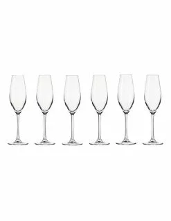 Krosno Splendour Set of 6 210ml Champagne Flute