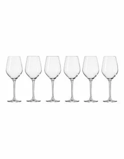 Krosno Splendour 6 Piece 300ml Wine Glass Gift Boxed