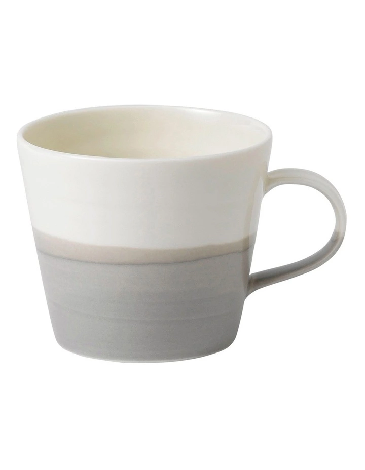 Royal Doulton Coffee Studio 270ml Small Mug White/Grey 1 Royal Doulton Coffee Studio 270ml Small Mug White/Grey