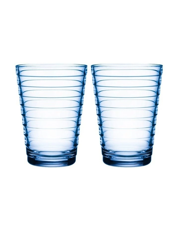 IITTALA Aino Aalto Set of 2 Highball Aqua 1 IITTALA Aino Aalto Set of 2 Highball Aqua