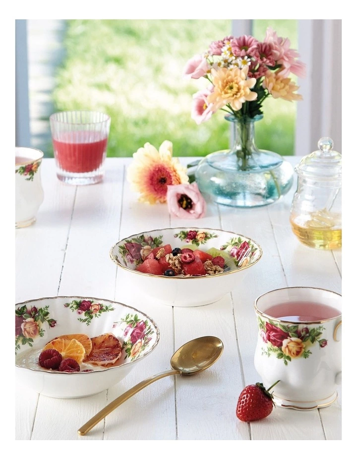 Royal Albert Old Country Roses Mug & Bowl Set of 4 White 2 Royal Albert Old Country Roses Mug & Bowl Set of 4 White - Image 2