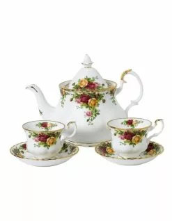Royal Albert Old Country Roses Tea for Two White