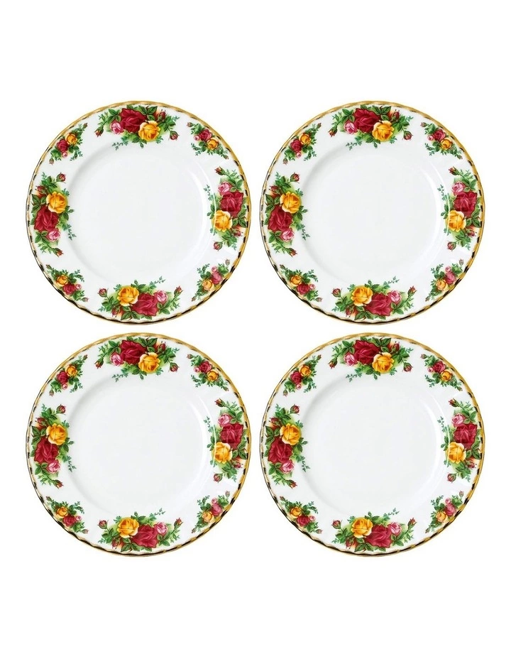 Royal Albert Old Country Roses Plate 20cm (Set of 4) 1 Royal Albert Old Country Roses Plate 20cm (Set of 4)