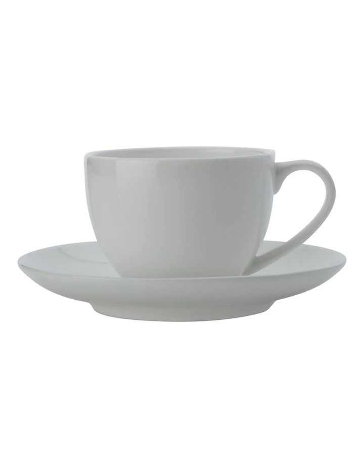 Maxwell & Williams Cashmere 100ml Round Demi Cup & Saucer White 1 Maxwell & Williams Cashmere 100ml Round Demi Cup & Saucer White