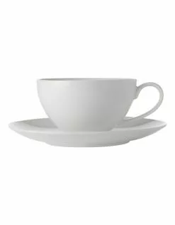 Maxwell & Williams White Basics 400ml Coupe Breakfast Cup & Saucer