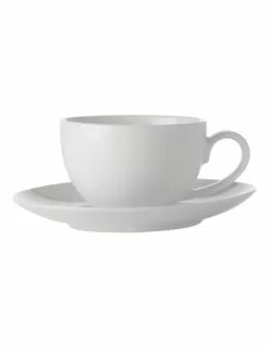 Maxwell & Williams White Basics 100ml Coupe Demi Cup & Saucer