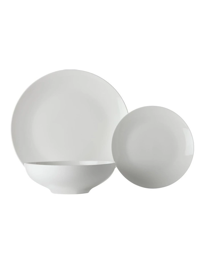 Maxwell & Williams White Basics 12 Piece Tribeca Coupe Dinner Set White 1 Maxwell & Williams White Basics 12 Piece Tribeca Coupe Dinner Set White