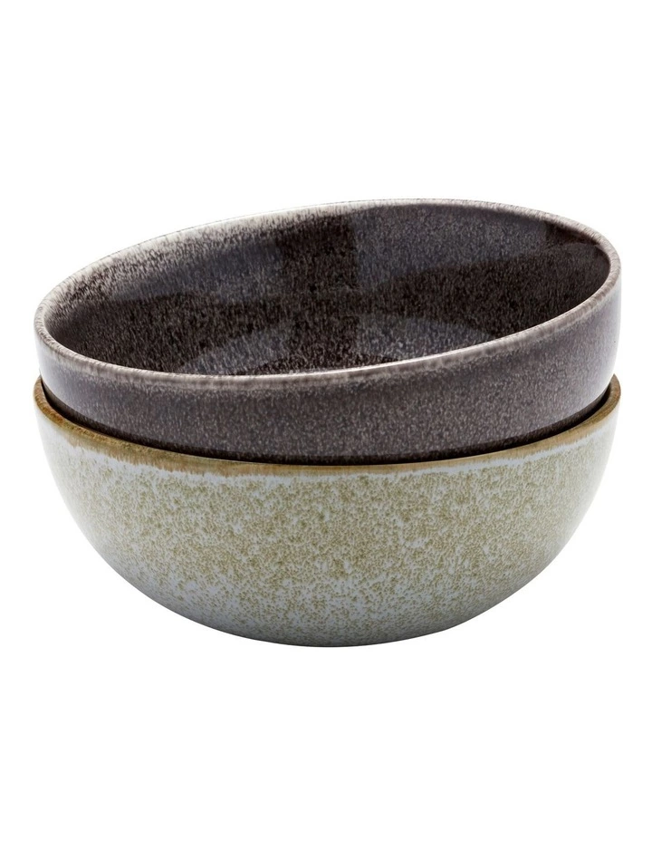 Salt&Pepper TOYKO 20x8cm Set of 2 Bowls Blue/Charcoal 1 Salt&Pepper TOYKO 20x8cm Set of 2 Bowls Blue/Charcoal
