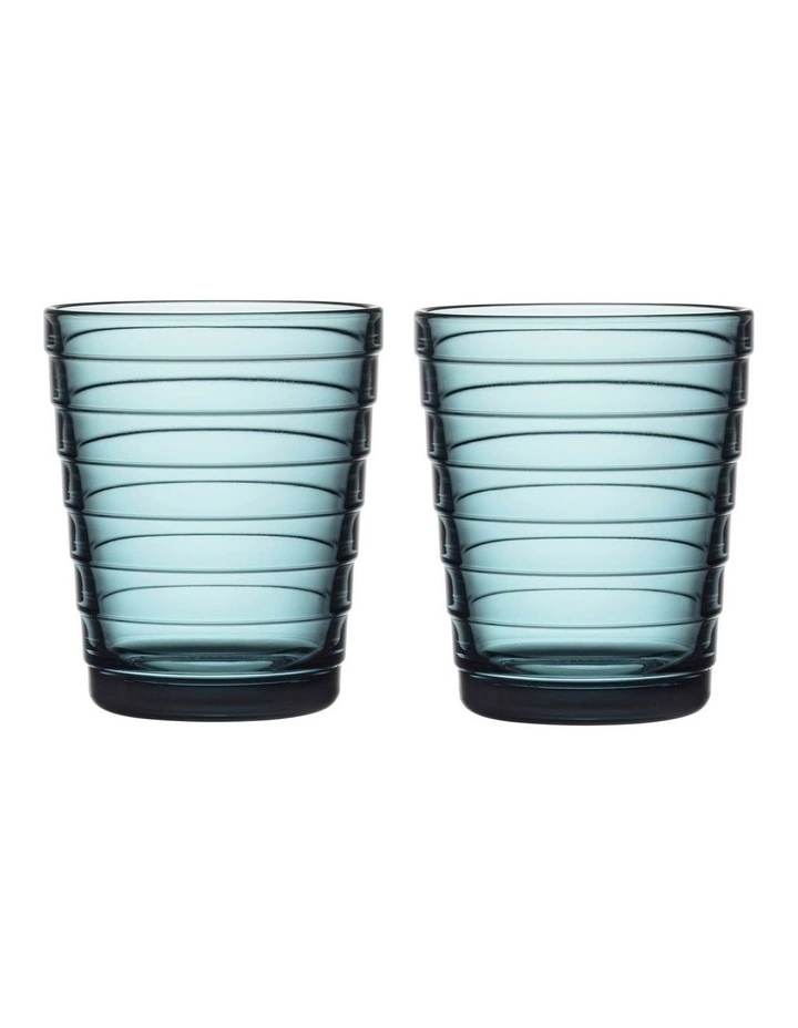 IITTALA Aino Aalto Set of 2 Tumbler Sea Blue 1 IITTALA Aino Aalto Set of 2 Tumbler Sea Blue