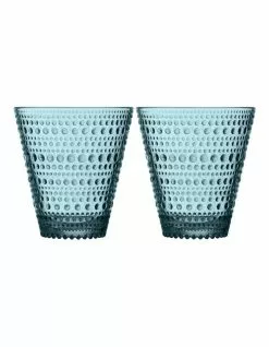 IITTALA Kastehelmi Set of 2 Tumbler Sea Blue