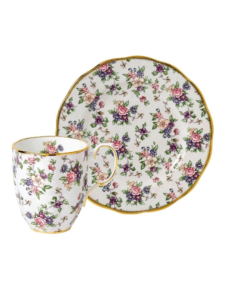 Royal Albert 100 Years English Chintz Mug & 20cm Plate Set 1 Royal Albert 100 Years English Chintz Mug & 20cm Plate Set