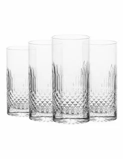 Luigi Bormioli Diamante Set of 4 480ml Beverage Glass -Dining Shop 707311630 3 720x928