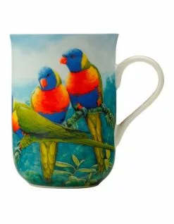 Maxwell & Williams Birds of Australia KC 10 Year Anniversary Lorikeet 300ml Mug