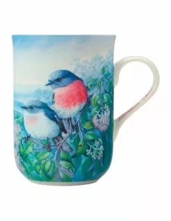 Maxwell & Williams Birds of Australia KC 10 Year Anniversary Rose Robin 300ml Mug