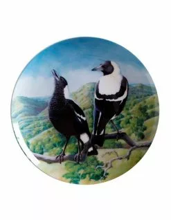 Maxwell & Williams Birds of Australia Katherine Castle 10 Year Anniversary 20cm Magpie Plate