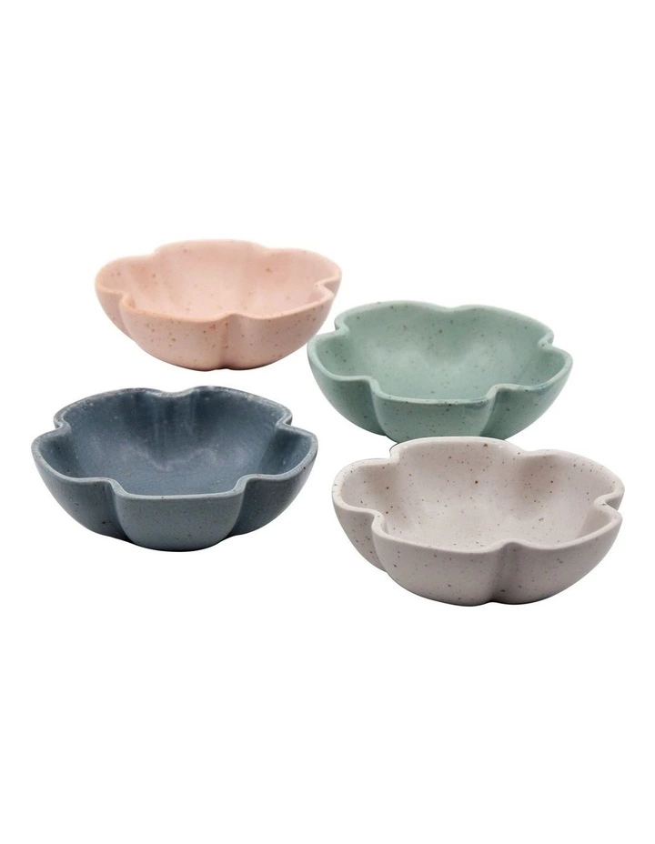 Salt&Pepper Ikana Blossom 10cm Set of 4 Dish 1 Salt&Pepper Ikana Blossom 10cm Set of 4 Dish