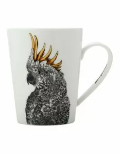 Maxwell & Williams Marini Ferlazzo Cockatoo 450ml Tall Mug Gift Box White