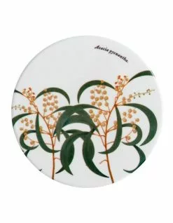 Maxwell & Williams Royal Botanic Garden Wattle 9.5cm Ceramic Round Coaster