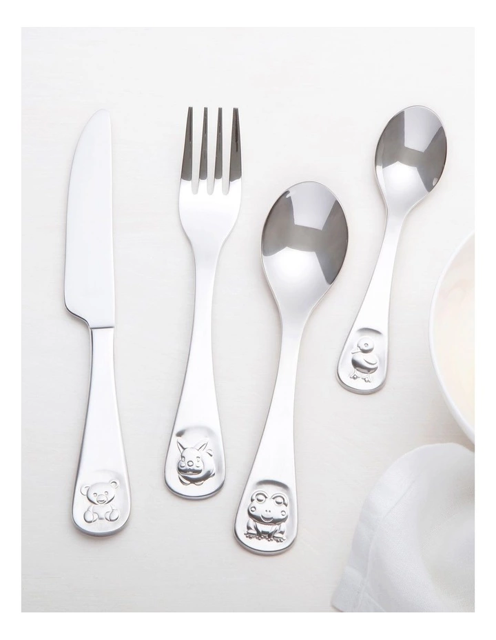 Maxwell & Williams Childrens Frog & Friends 4pc Gift Boxed Cutlery Set 2 Maxwell & Williams Childrens Frog & Friends 4pc Gift Boxed Cutlery Set - Image 2