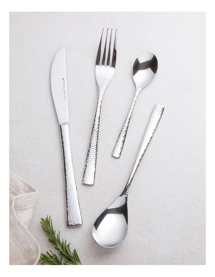 Maxwell & Williams Wayland Hammered 16pc Gift Boxed Cutlery Set 2 Maxwell & Williams Wayland Hammered 16pc Gift Boxed Cutlery Set - Image 2