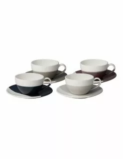 Royal Doulton Coffee Studio 4pc Cap Cup & Saucer Set