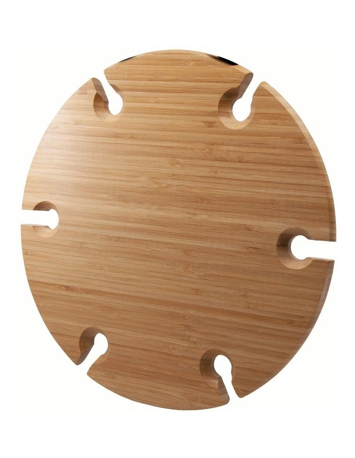 Salt&Pepper Picnic Circular Wine Tray & Cheese Knives 33.5cm 1 Salt&Pepper Picnic Circular Wine Tray & Cheese Knives 33.5cm