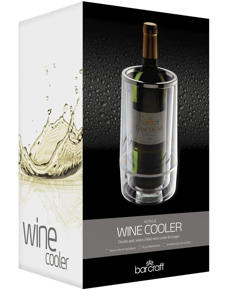 BarCraft Double Wall Acrylic Gift Boxed Wine Cooler 2 BarCraft Double Wall Acrylic Gift Boxed Wine Cooler - Image 2
