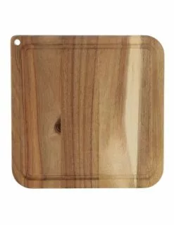 Vue 25x25cm Cheese Board & 19.5cm Knife 3-Piece Set Natural
