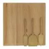 Vue 3-Piece Cheese Set Matte Gold