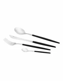 Stanley Rogers Piper Black 16pc Cutlery Set
