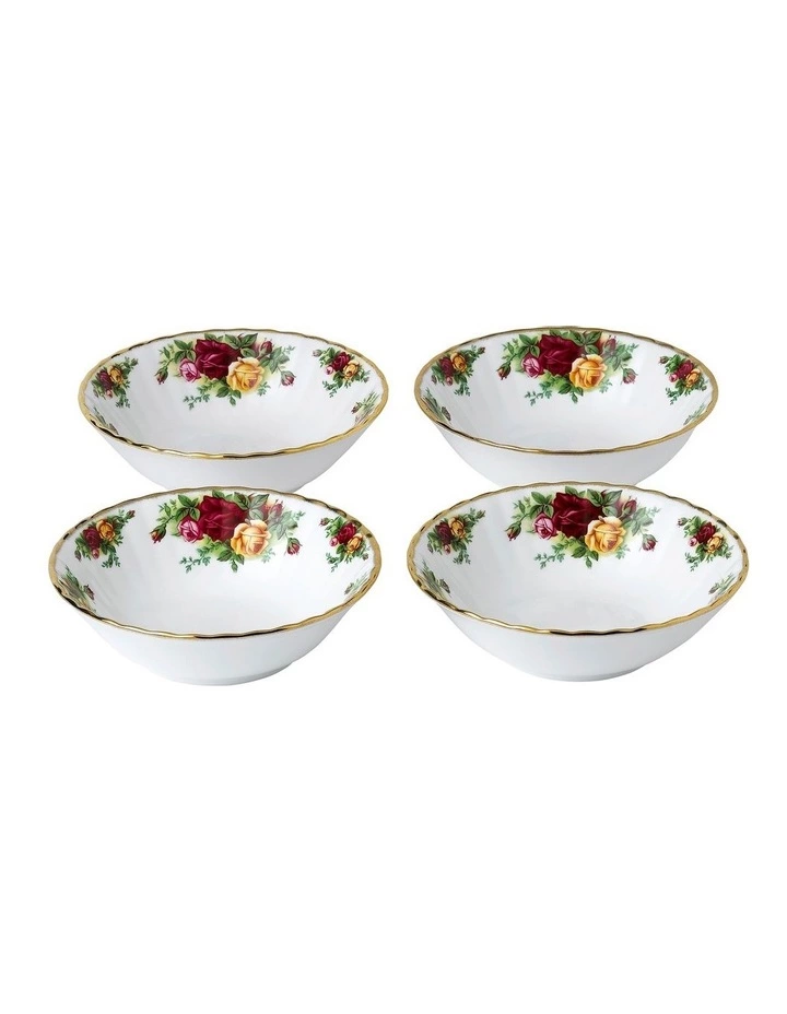 Royal Albert Old Country Roses 16cm Set of 4 Bowls 1 Royal Albert Old Country Roses 16cm Set of 4 Bowls