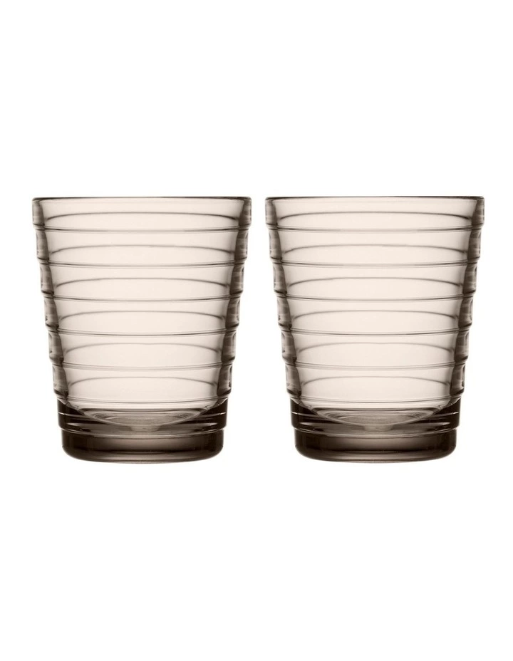IITTALA Aino Aalto Set of 2 Tumbler Linen 1 IITTALA Aino Aalto Set of 2 Tumbler Linen
