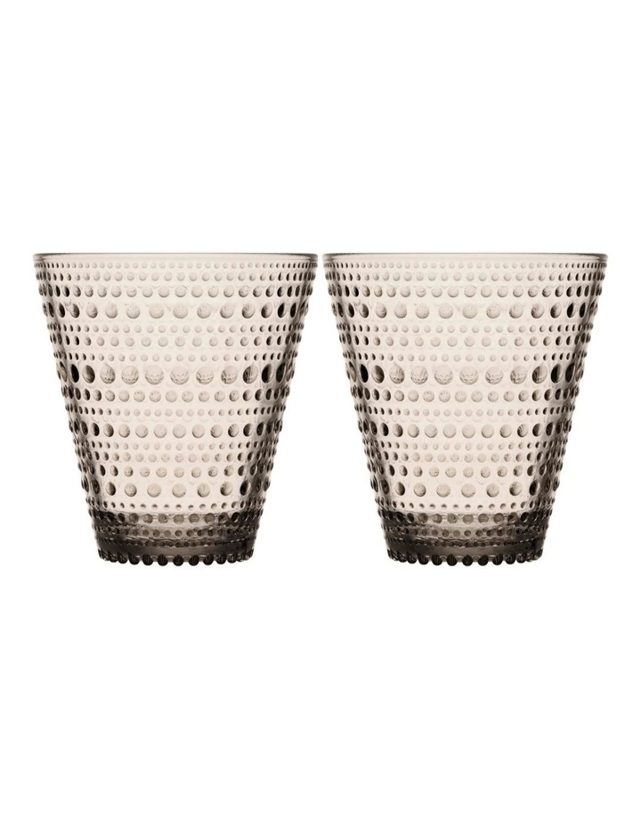 IITTALA Kastehelmi Set of 2 Tumbler Linen 1 IITTALA Kastehelmi Set of 2 Tumbler Linen