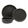 Salt&Pepper Hana 12 Piece Dinner Set Black