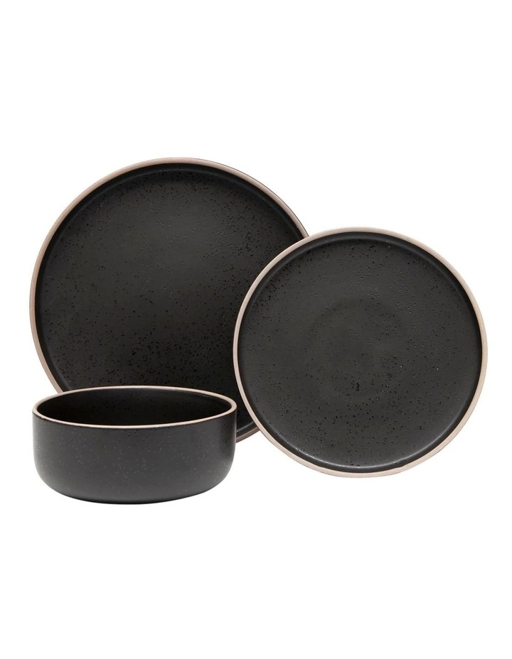 Salt&Pepper Hana 12 Piece Dinner Set Black 1 Salt&Pepper Hana 12 Piece Dinner Set Black