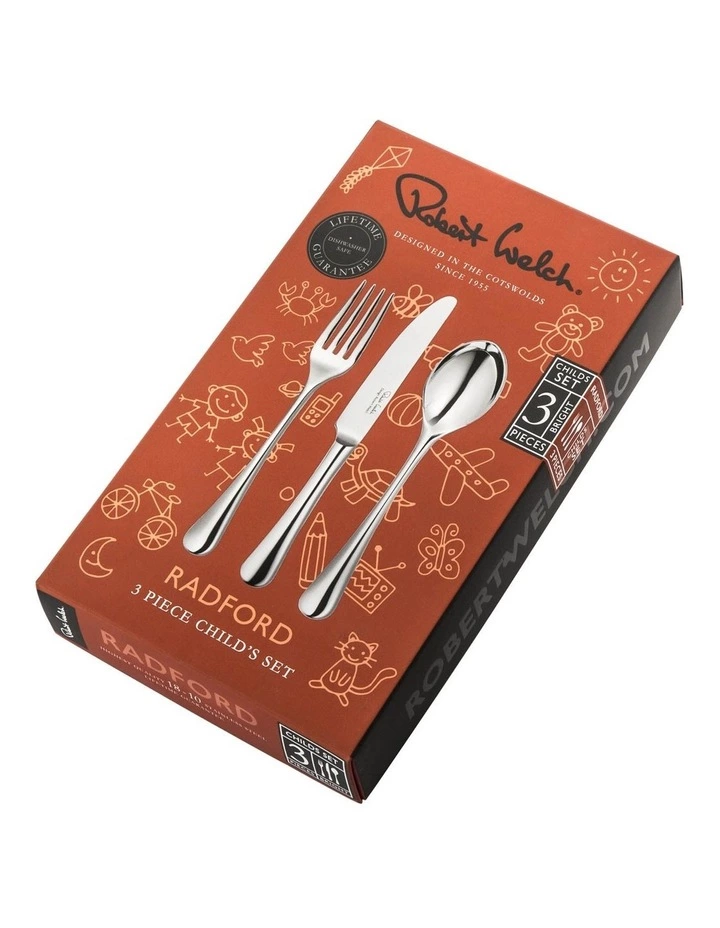 Robert Welch Radford Child 3 Piece Cutlery Set Silver 4 Robert Welch Radford Child 3 Piece Cutlery Set Silver - Image 4