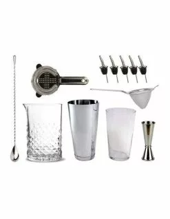Cocktail Kit Bartender's Bar Kit with Boston Shaker and Glass
