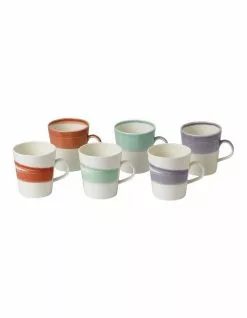 Royal Doulton 1815 BOLD 450ml Set of 6 Grande Mug Multicolour