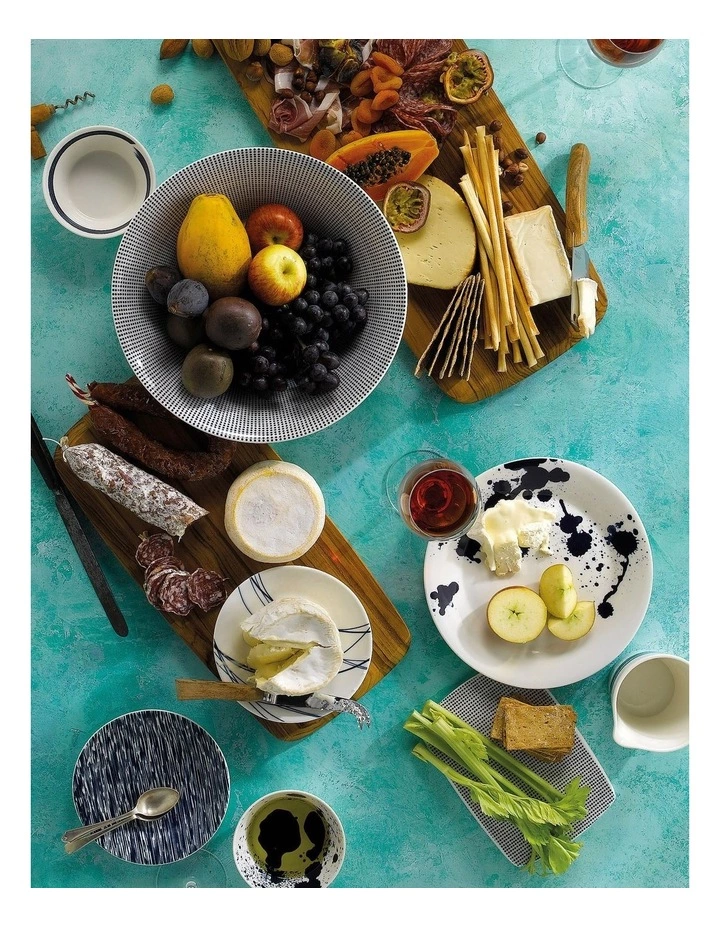 Royal Doulton Pacific Dots 28.5cm Plate White/Blue 1 Royal Doulton Pacific Dots 28.5cm Plate White/Blue