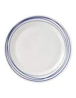 Royal Doulton Pacific Lines 28.5cm Plate White/Blue