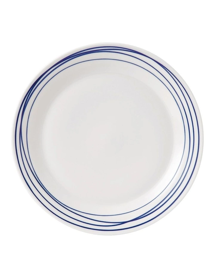 Royal Doulton Pacific Lines 28.5cm Plate White/Blue 1 Royal Doulton Pacific Lines 28.5cm Plate White/Blue