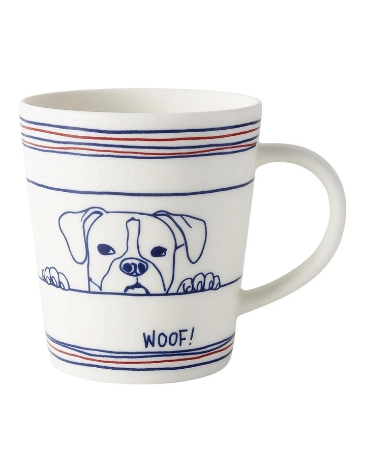 Royal Doulton Ellen DeGeneres Dog 450ml Mug White 1 Royal Doulton Ellen DeGeneres Dog 450ml Mug White