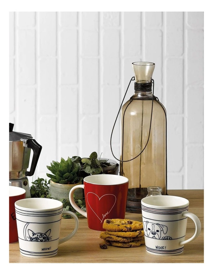 Royal Doulton Ellen DeGeneres Dog 450ml Mug White 2 Royal Doulton Ellen DeGeneres Dog 450ml Mug White - Image 2