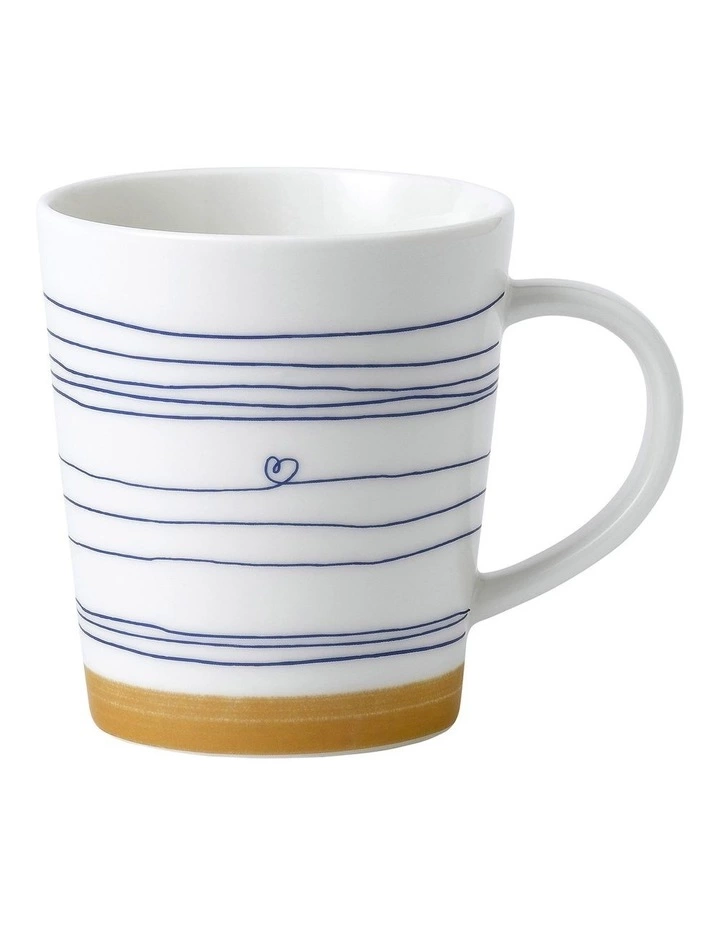 Royal Doulton Ellen DeGeneres Happy 450ml Mug White 1 Royal Doulton Ellen DeGeneres Happy 450ml Mug White