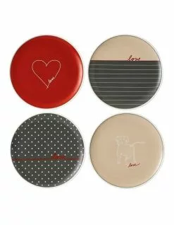 Royal Doulton Ellen DeGeneres Signature Accents 21cm Set of 4 Plate