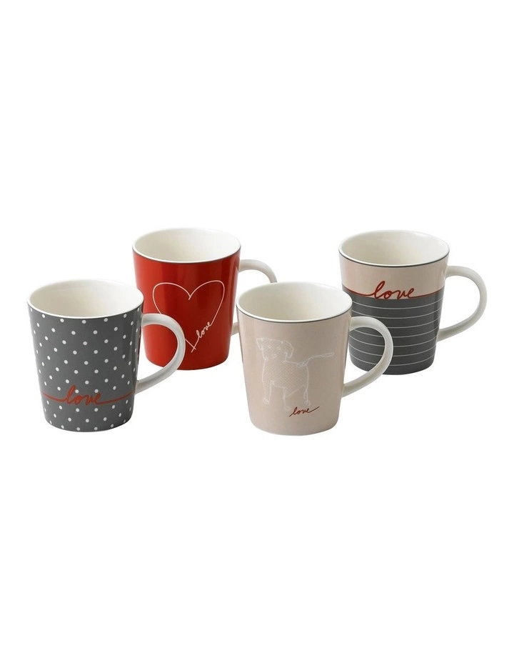 Royal Doulton Ellen DeGeneres Signature Accents 450ml Set of 4 Mugs Multicolour 1 Royal Doulton Ellen DeGeneres Signature Accents 450ml Set of 4 Mugs Multicolour