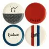 Royal Doulton Ellen DeGeneres Joy Accents 21cm Set of 4 Plate