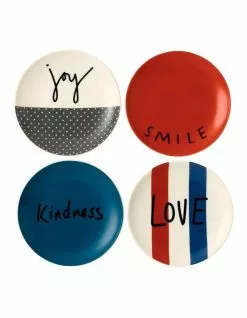 Royal Doulton Ellen DeGeneres Joy Accents 16cm Set of 4 Plate