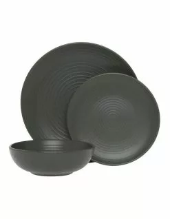 Vue Desert Bloom 12pc Dinner Set Green